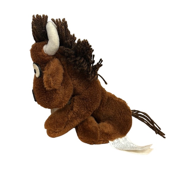 Vintage 1978 Animal Crackers Moose Yak Plush Stuffed Animal by Rocco Bollen - Picture 5 of 9